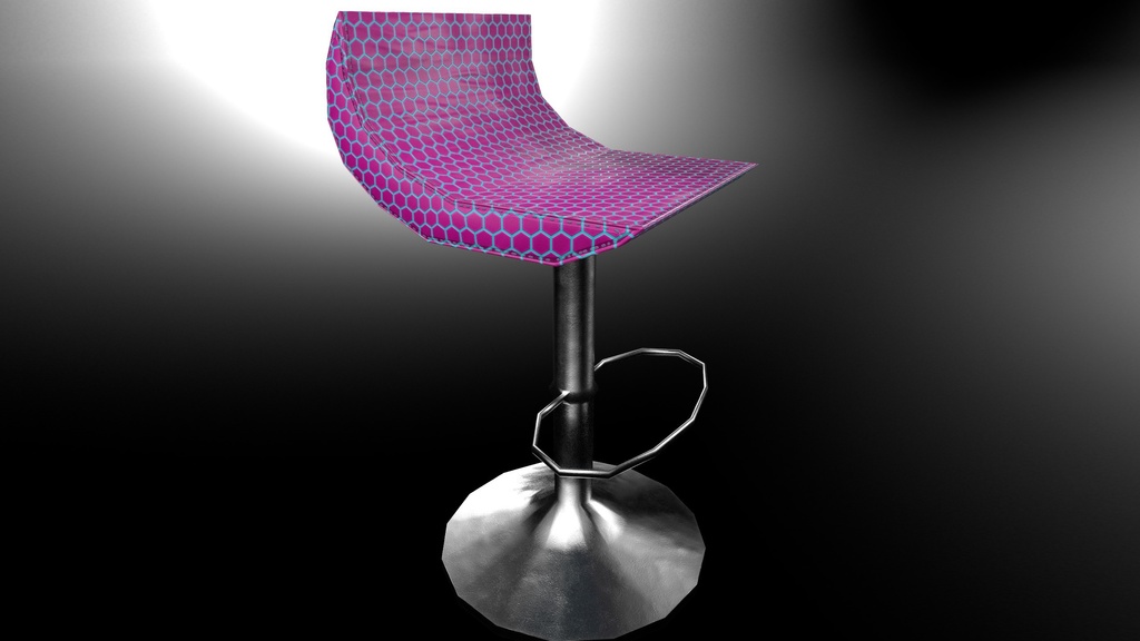 Sciwave Bar Stool | 科学波バースツール