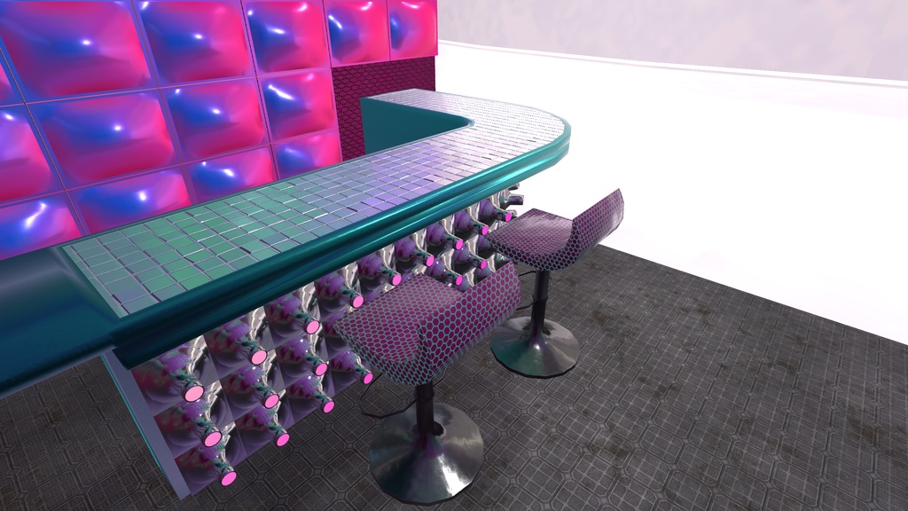 Sciwave Bar Stool | 科学波バースツール