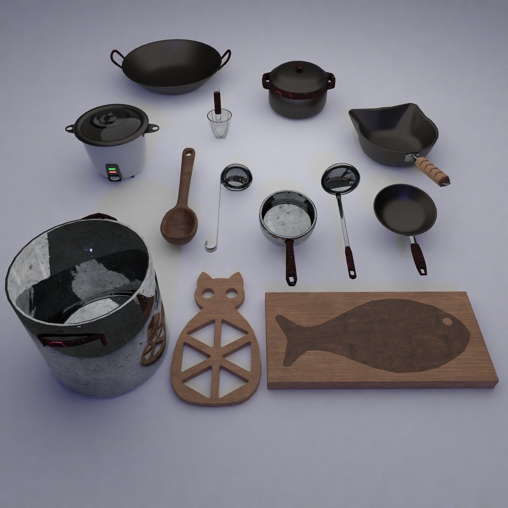 Kitchen Asset Pack | キッチンアセットパック