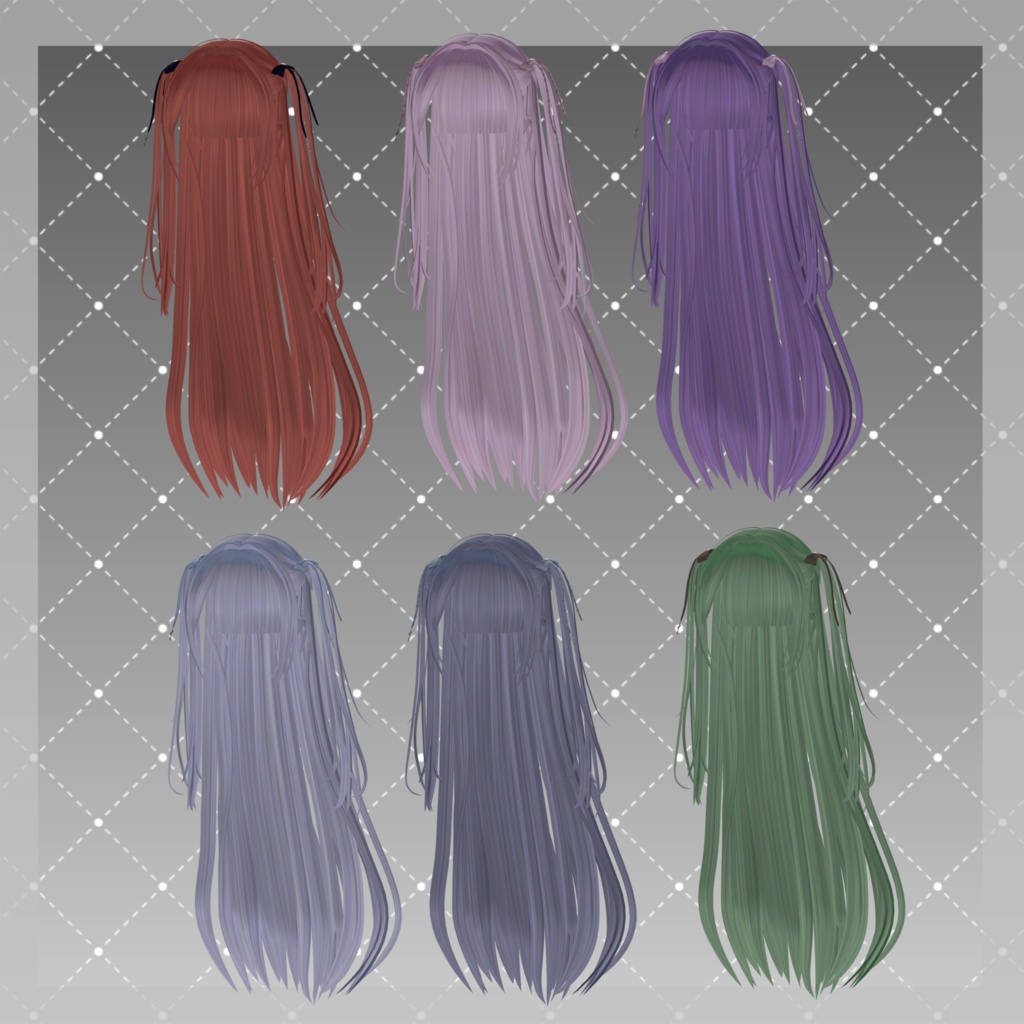 【無料版あり】Melune half twin hair【7Avatar対応】