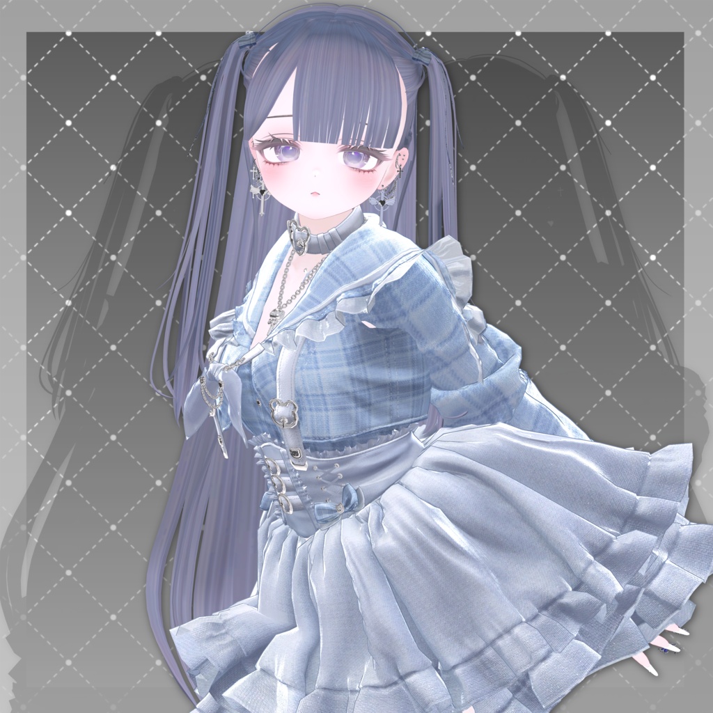 【無料版あり】Melune half twin hair【7Avatar対応】