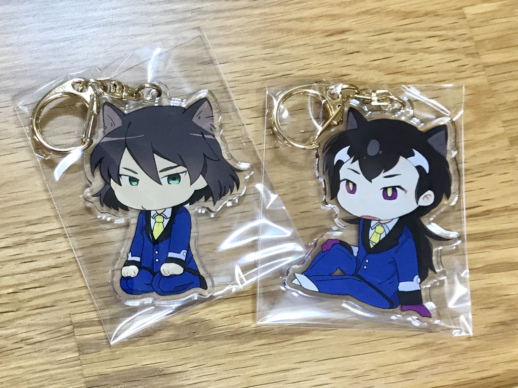 ムラクさん&ハルキくん 猫耳アクリルキーホルダー