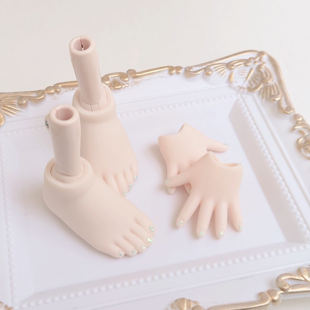MDD用きらきらホロネイルハンド＆フットセット(セミホワイト)