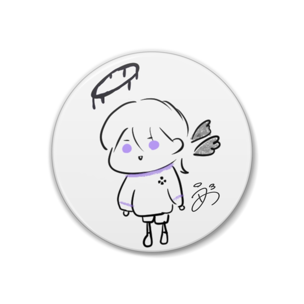 梅乃らくがき缶バッジ