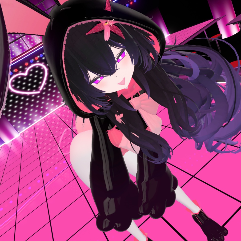 【VRChat向け肉球バニーパーカー】PuniBunnyParker【複数アバター対応】