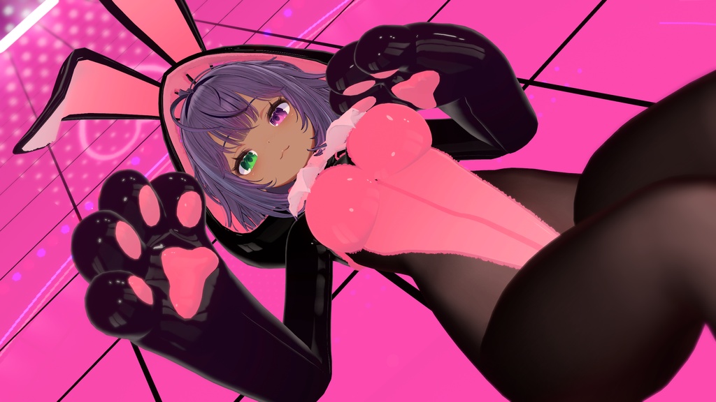 【VRChat向け肉球バニーパーカー】PuniBunnyParker【複数アバター対応】