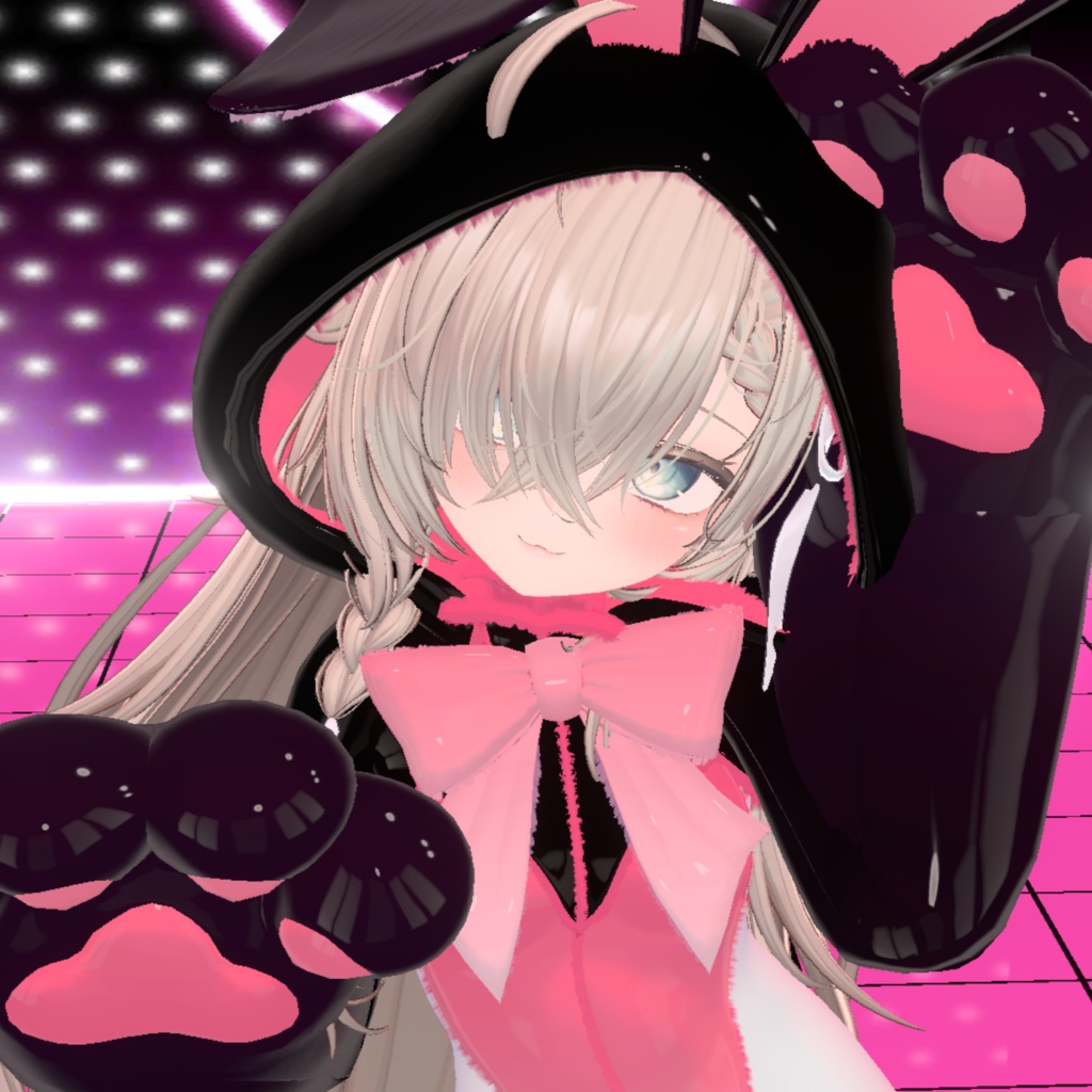 【VRChat向け肉球バニーパーカー】PuniBunnyParker【複数アバター対応】