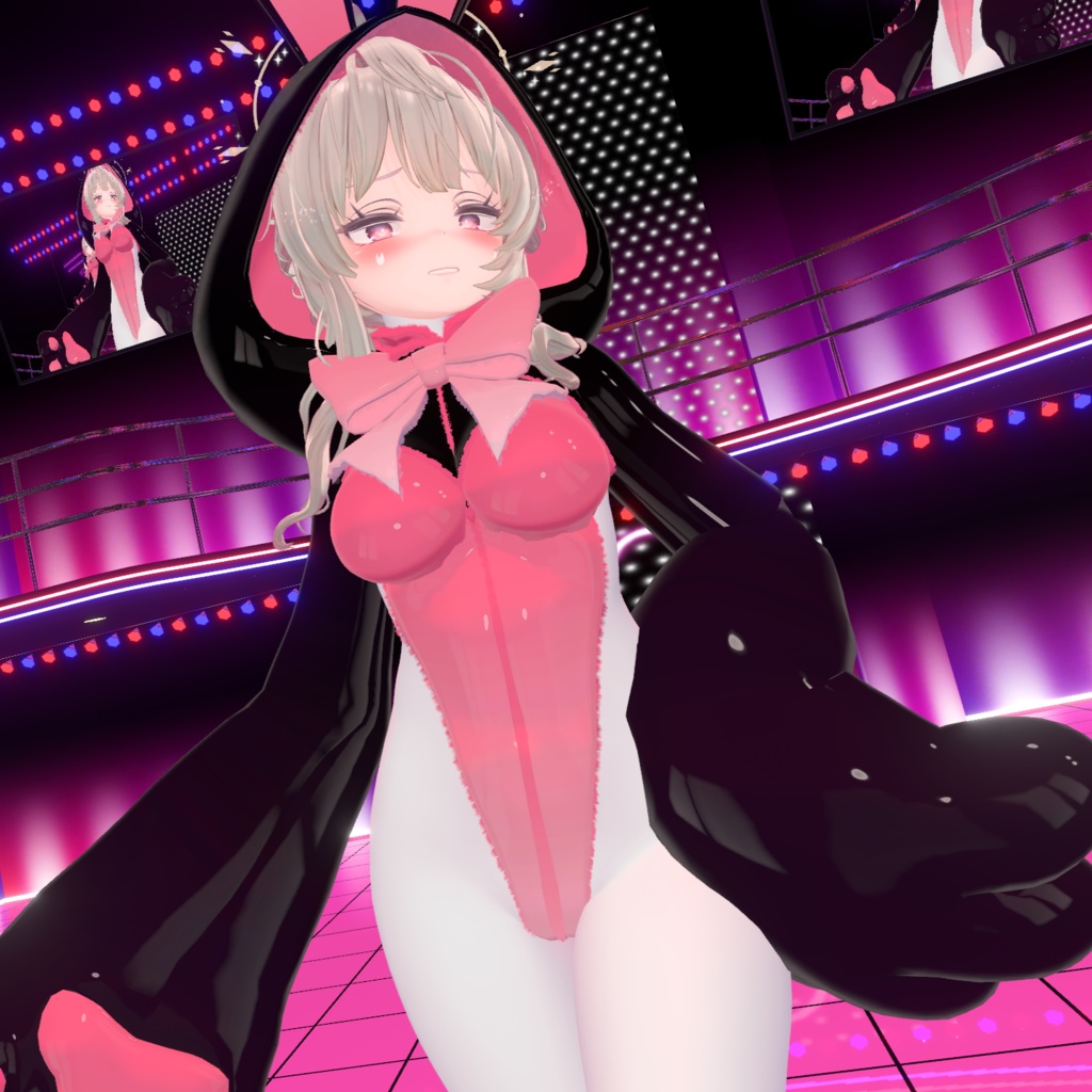 【VRChat向け肉球バニーパーカー】PuniBunnyParker【複数アバター対応】