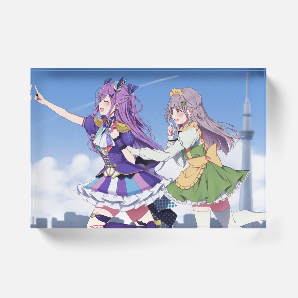 #なるきゅう。永久不滅 アクリルブロック