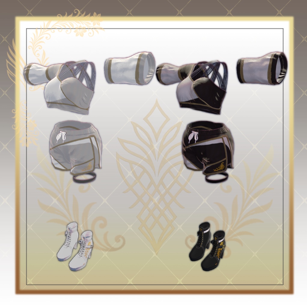 【12アバター対応】Onyx Edge 【VRC】