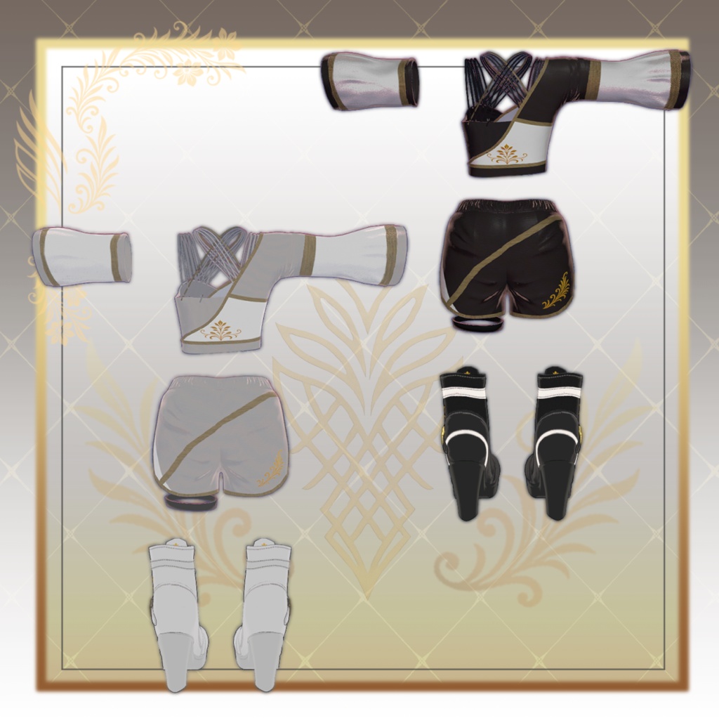 【12アバター対応】Onyx Edge 【VRC】