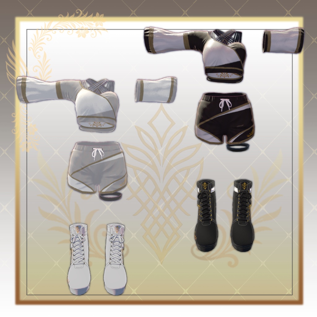 【12アバター対応】Onyx Edge 【VRC】