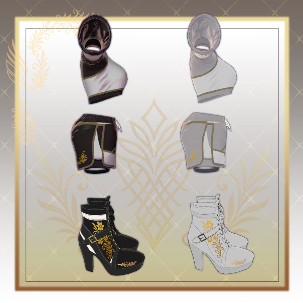 【12アバター対応】Onyx Edge 【VRC】