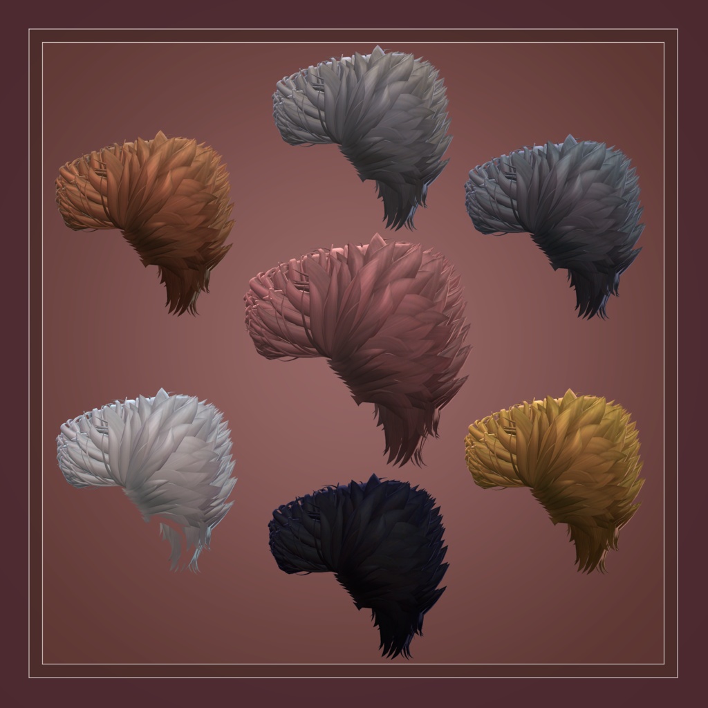 【9アバター対応】ThreebulletRigent -尖りまくりーぜんと【VRC想定】