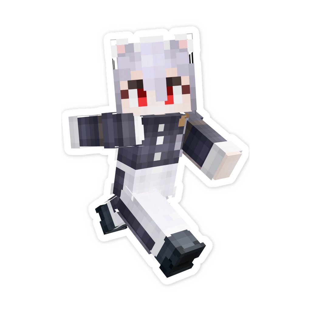 ごままスマホステッカー(マイクラの姿)
