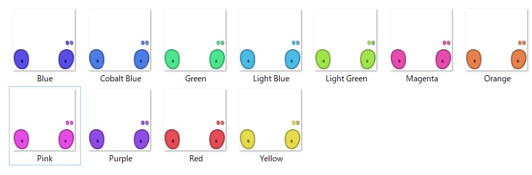 【ミルティナ専用】Milltina Simple Eyetexture Set【11 Pattern】