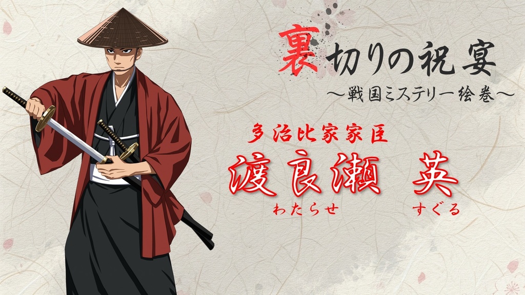 【ゲムマ購入者専用】「裏切りの祝宴~戦国ミステリー絵巻~」