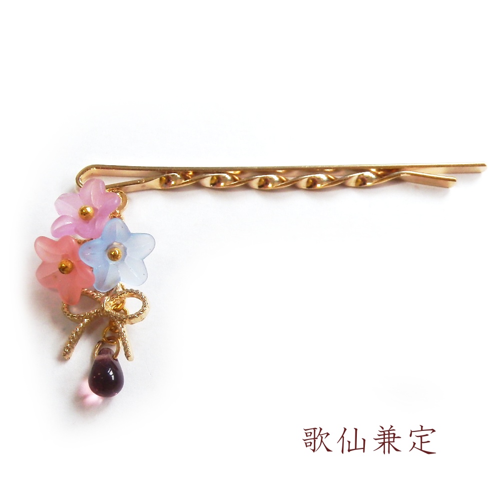 刀剣乱舞 兼定組 歌仙兼定 和泉守兼定 イメージ フラワー ドロップ ヘアピン きみに花束を。