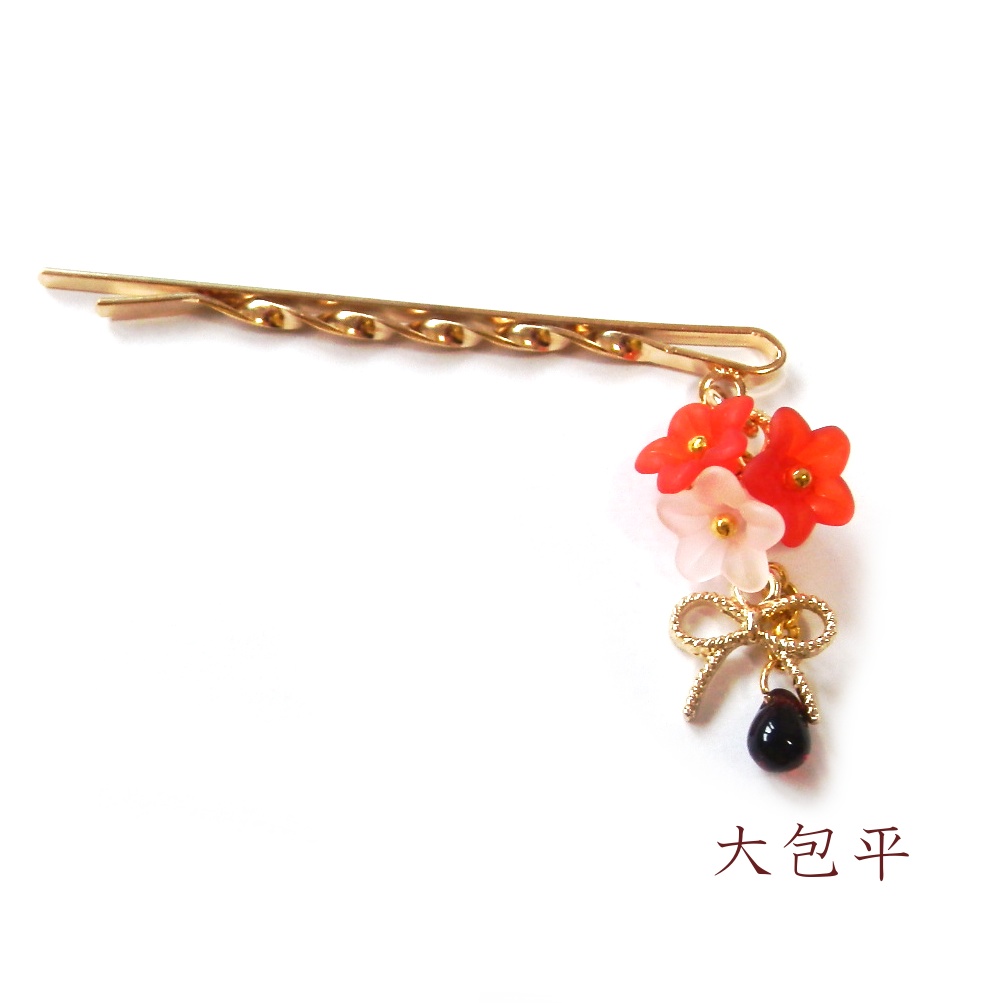 公開中 刀剣乱舞 古備前 大包平 鶯丸 イメージ フラワー ドロップ ヘアピン きみに花束を。