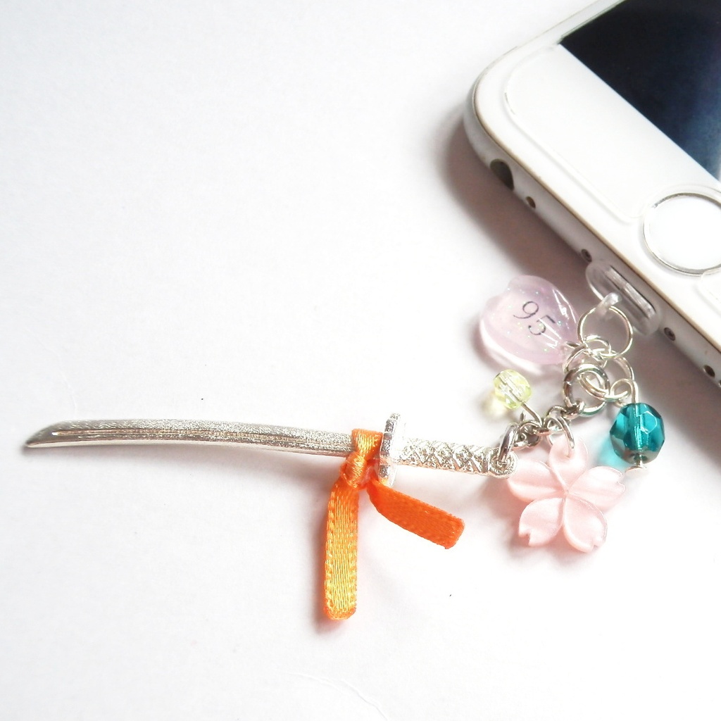 刀剣乱舞 国広三兄弟 山姥切国広 堀川国広 山伏国広 イメージ 刀身 りぼん ストラップ キーホルダー