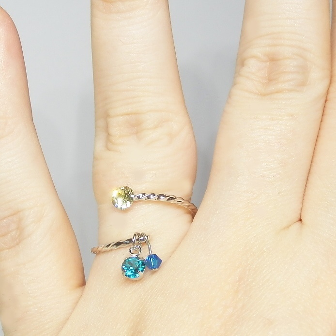 刀剣乱舞 沖田・土方組 加州清光 大和守安定 和泉守兼定 堀川国広 イメージ スワロフスキー リング 指輪