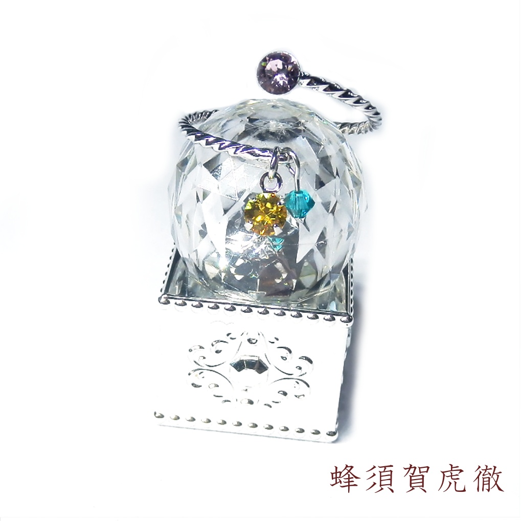 刀剣乱舞 初期刀 山姥切国広 加州清光 歌仙兼定 蜂須賀虎徹 陸奥守吉行 イメージ スワロフスキー リング 指輪