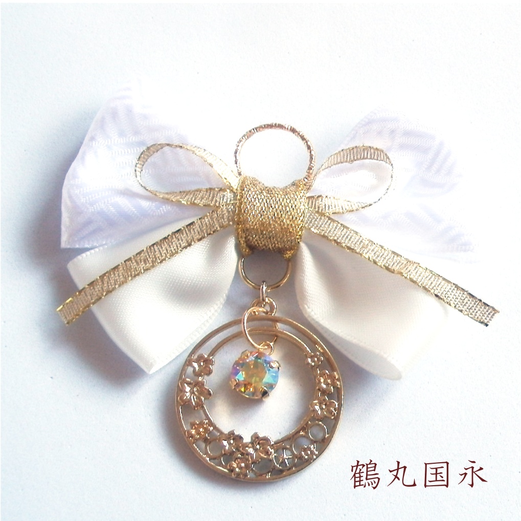 刀剣乱舞 伊達組 鶴丸国永 燭台切光忠 大倶利伽羅 太鼓鐘貞宗 イメージ スワロフスキー 和風 リボン バッグチャーム