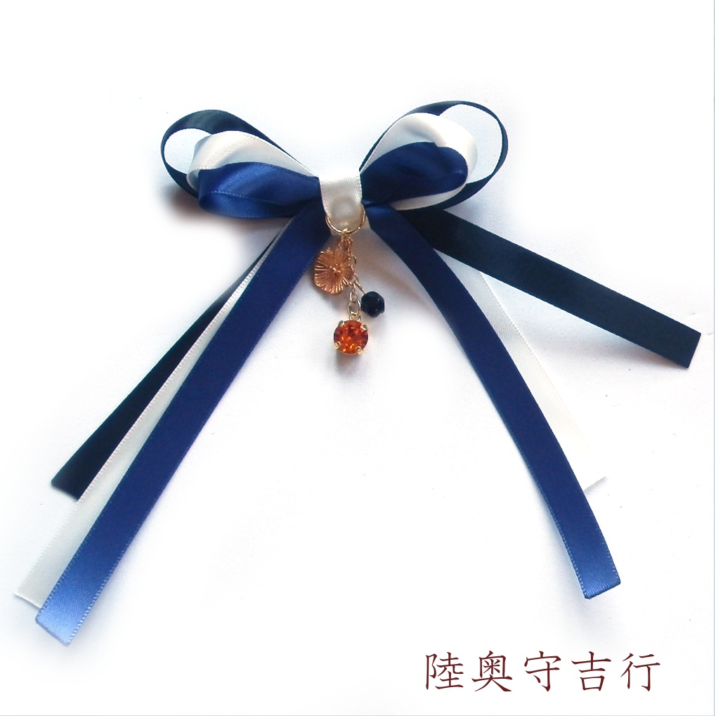 刀剣乱舞 初期刀 山姥切国広 加州清光 歌仙兼定 陸奥守吉行 蜂須賀虎徹 イメージ スワロフスキー さくら リボン ポニーフック ヘアゴム