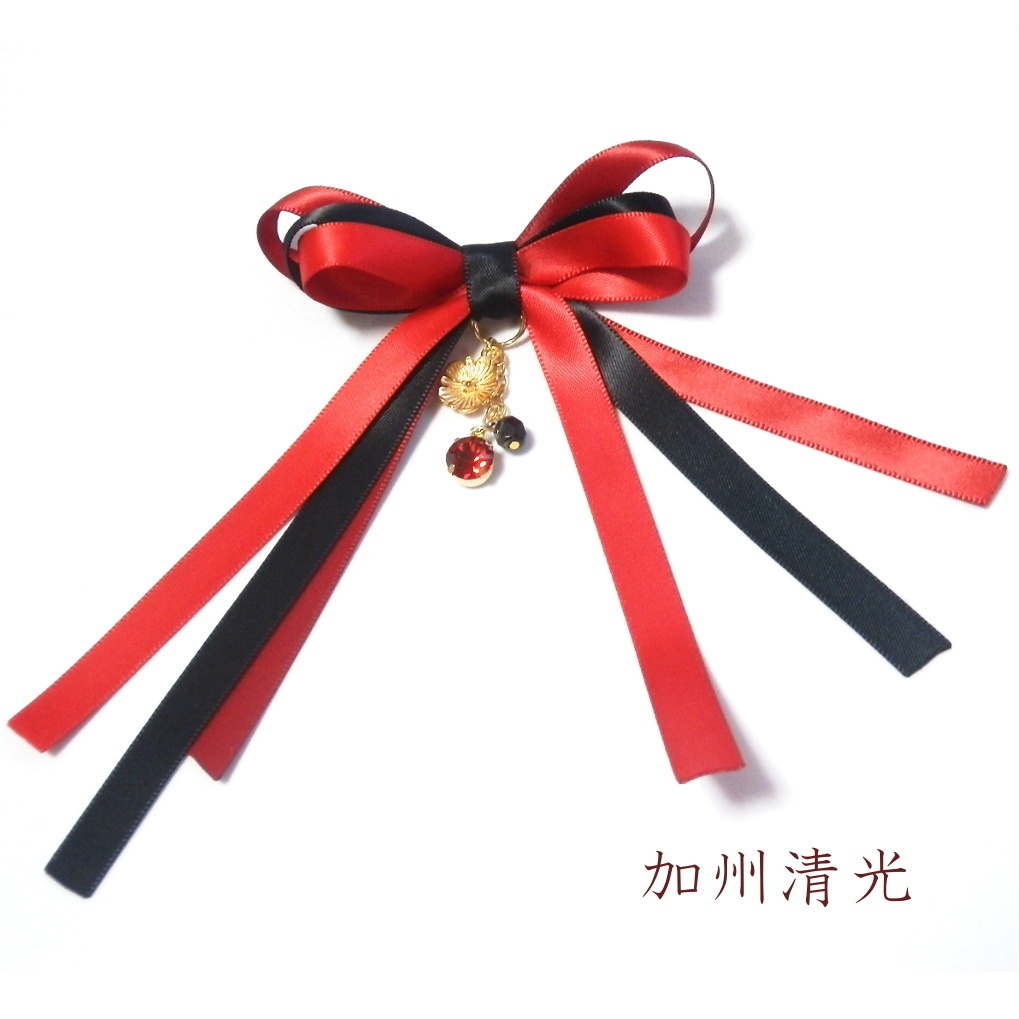 刀剣乱舞 初期刀 山姥切国広 加州清光 歌仙兼定 陸奥守吉行 蜂須賀虎徹 イメージ スワロフスキー さくら リボン ポニーフック ヘアゴム