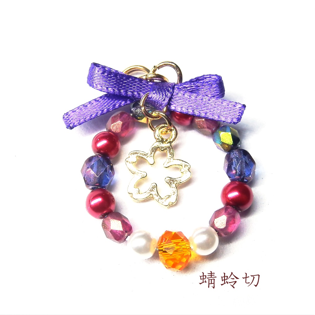 刀剣乱舞 三名槍 御手杵 蜻蛉切 日本号 イメージ さくら リ-ス ストラップ キーホルダー