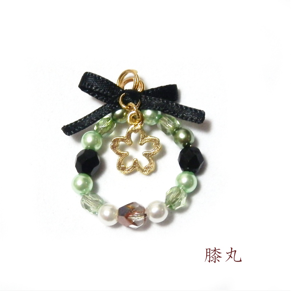 刀剣乱舞 源氏 髭切 膝丸 イメージ さくら リ-ス ストラップ キーホルダー