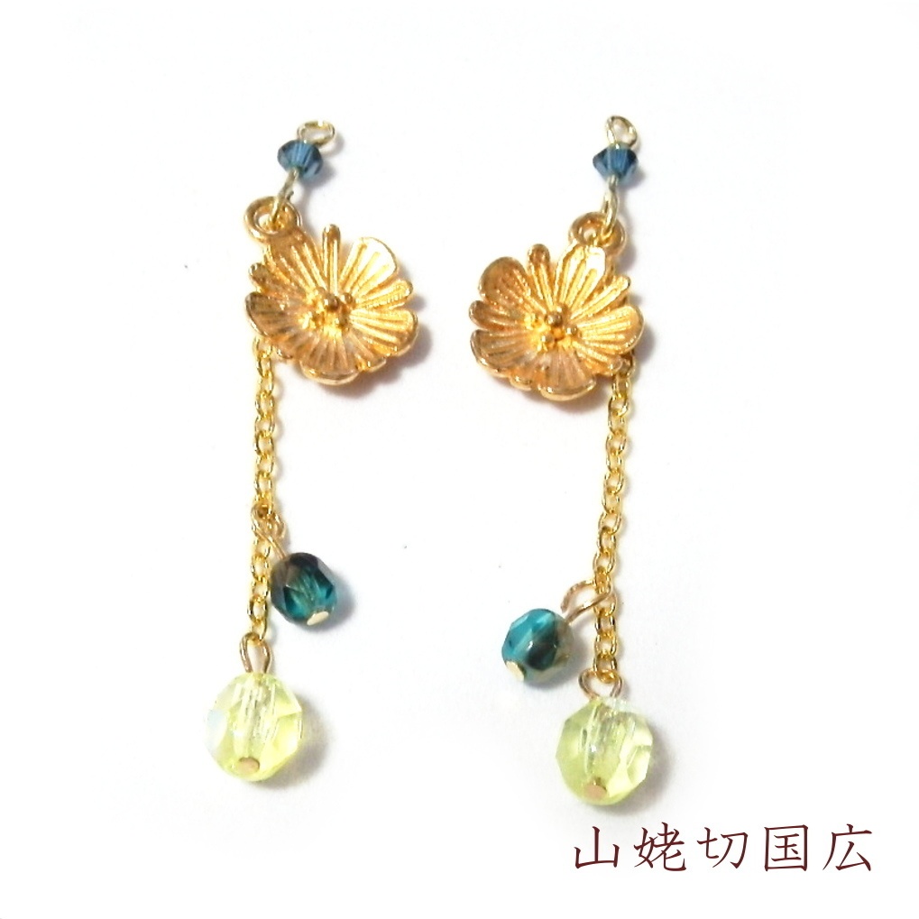 刀剣乱舞 国広三兄弟 山姥切国広 堀川国広 山伏国広 イメージ さくら ロングチェーン ピアス イヤリング ネックレス