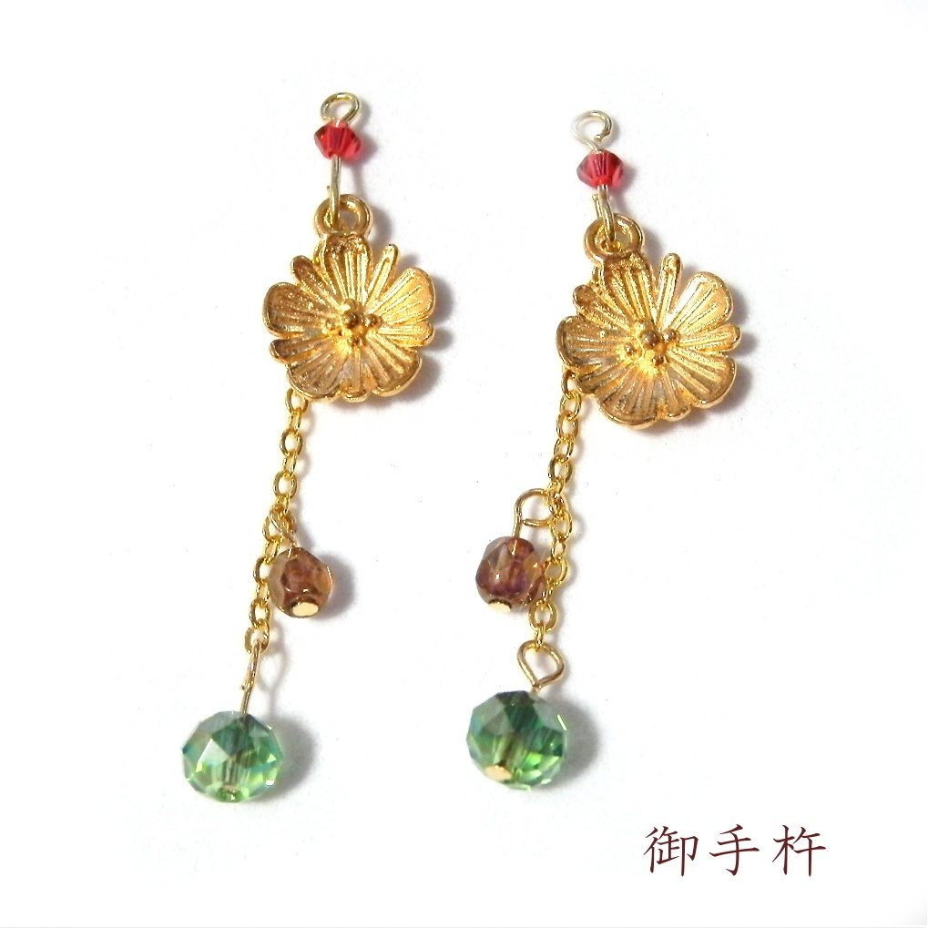 刀剣乱舞 三名槍 御手杵 日本号 蜻蛉切 イメージ さくら ロングチェーン ピアス イヤリング ネックレス