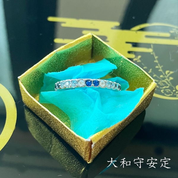 刀剣乱舞 誓約(うけい)の結び 初期刀 沖田・土方組 兼定 イメージ スワロフスキー リング 指輪