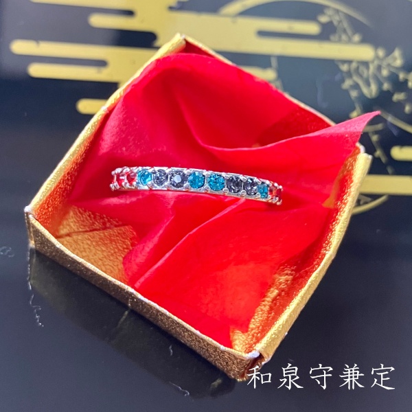 刀剣乱舞 誓約(うけい)の結び 初期刀 沖田・土方組 兼定 イメージ スワロフスキー リング 指輪