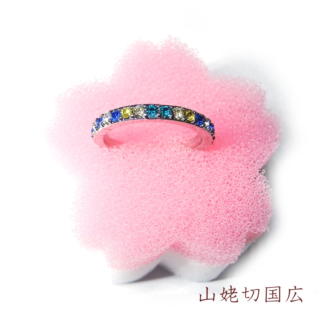 刀剣乱舞 誓約(うけい)の結び 初期刀 沖田・土方組 兼定 イメージ スワロフスキー リング 指輪