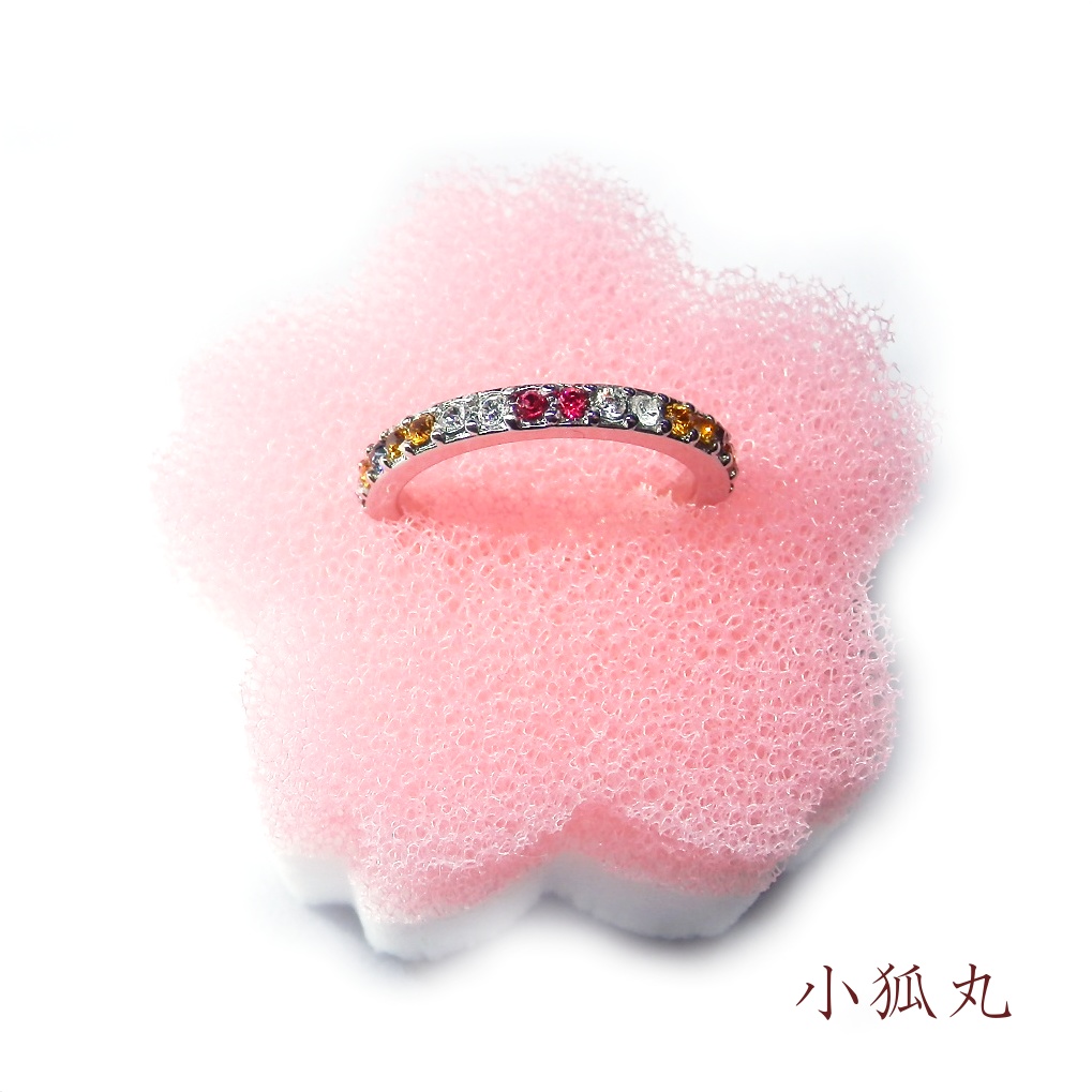 刀剣乱舞 誓約(うけい)の結び 三条 三日月宗近 小狐丸 石切丸 今剣 岩融 イメージ スワロフスキー リング 指輪