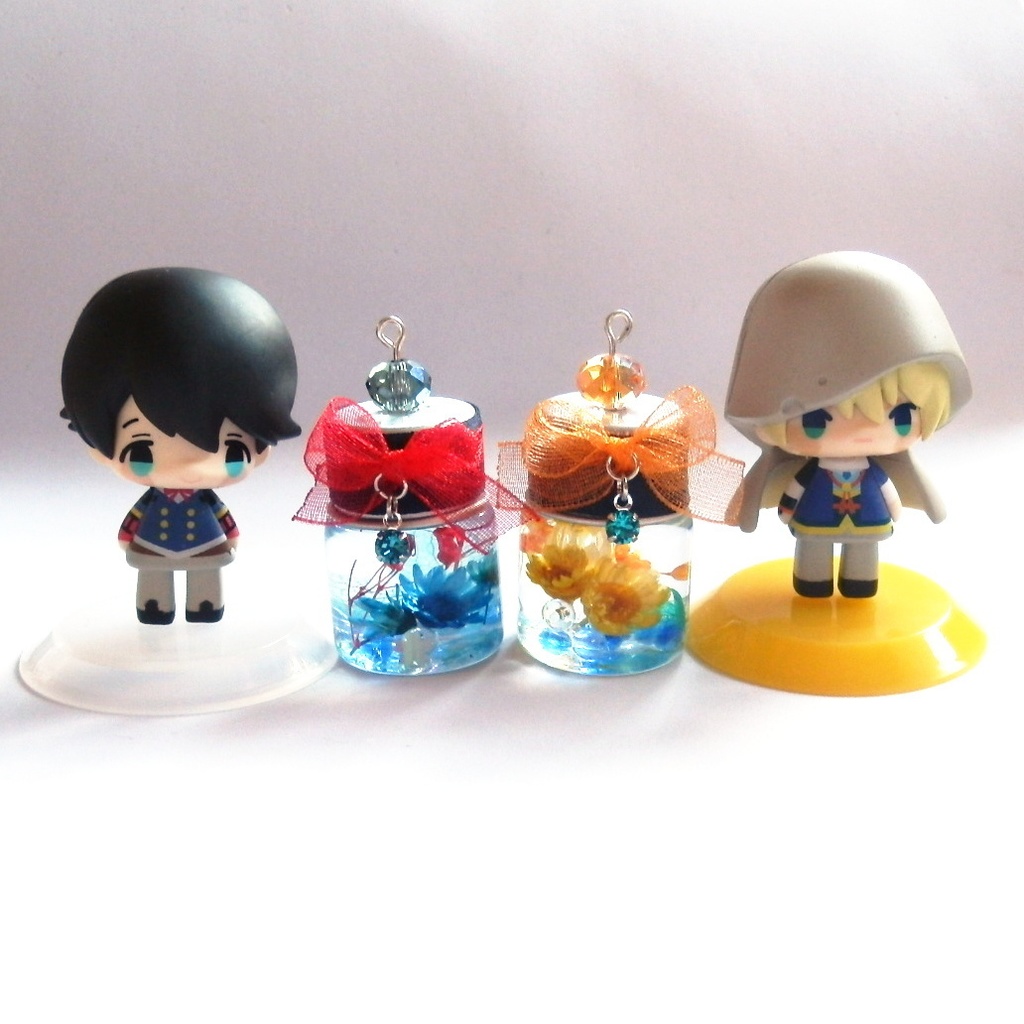 刀剣乱舞 国広三兄弟 山姥切国広 堀川国広 山伏国広 イメージ 刀花水宮 ハーバリウム ストラップ キーホルダー