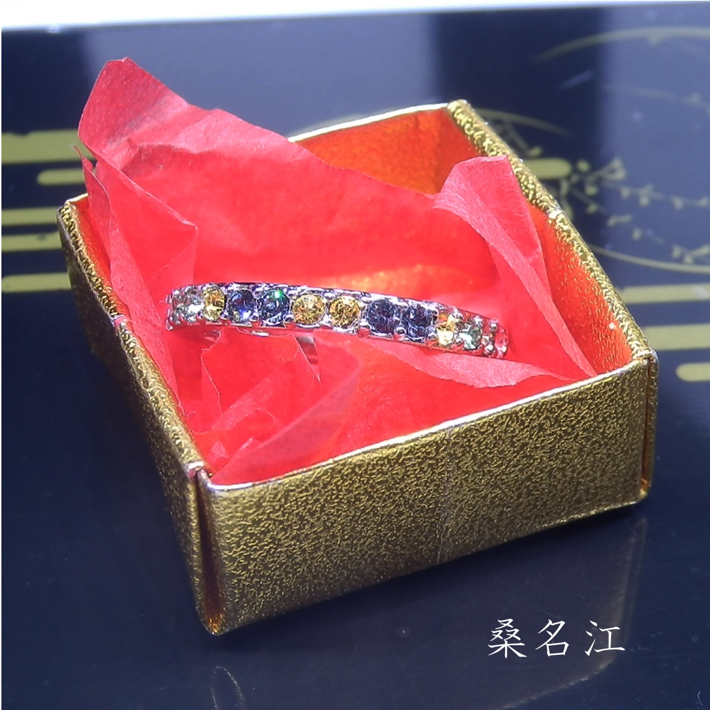 刀剣乱舞 誓約(うけい)の結び 江 篭手切江 豊前江 桑名江 松井江 五月雨江 村雲江 イメージ スワロフスキー リング 指輪