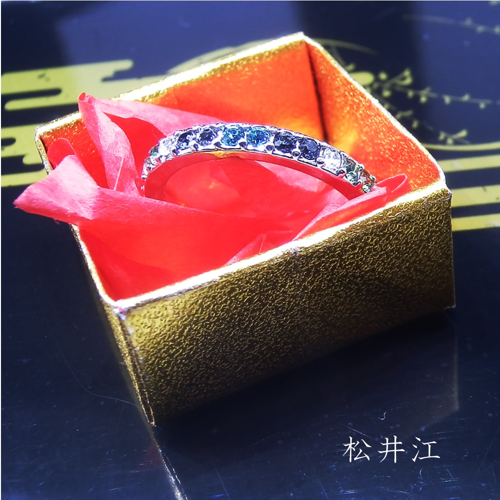 刀剣乱舞 誓約(うけい)の結び 江 篭手切江 豊前江 桑名江 松井江 五月雨江 村雲江 イメージ スワロフスキー リング 指輪