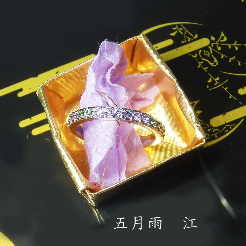 刀剣乱舞 誓約(うけい)の結び 江 篭手切江 豊前江 桑名江 松井江 五月雨江 村雲江 イメージ スワロフスキー リング 指輪