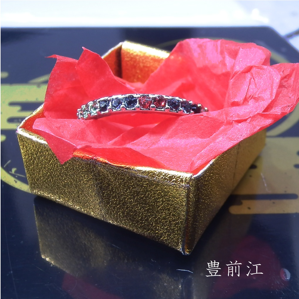 刀剣乱舞 誓約(うけい)の結び 江 篭手切江 豊前江 桑名江 松井江 五月雨江 村雲江 イメージ スワロフスキー リング 指輪