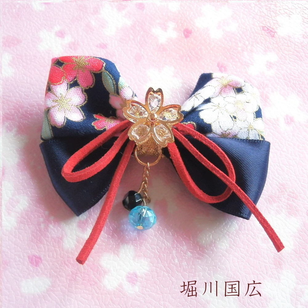 刀剣乱舞 国広三兄弟 山姥切国広・極 堀川国広 山伏国広 イメージ さくらのかけら ヘアアクセサリー 和風 ヘアクリップ ヘアゴム