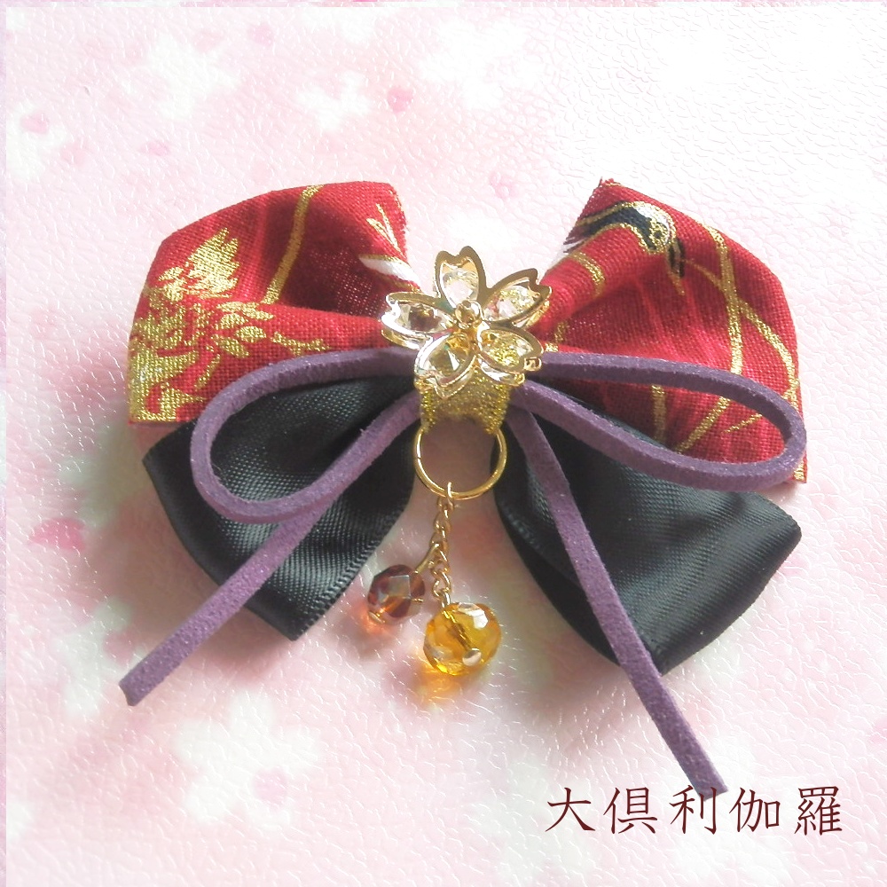 刀剣乱舞 伊達組 鶴丸国永 大倶利伽羅 燭台切光忠 イメージ さくらのかけら 和風 ヘアクリップ ヘアゴム