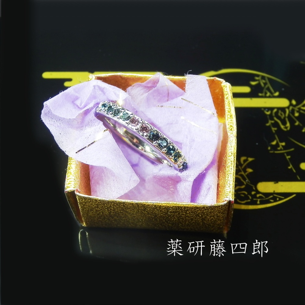 刀剣乱舞 誓約(うけい)の結び 織田組 伊達組 へし切長谷部 薬研藤四郎 不動行光 鶴丸国永 燭台切光忠 大倶利伽羅 太鼓鐘貞宗 イメージ スワロフスキー リング 指輪