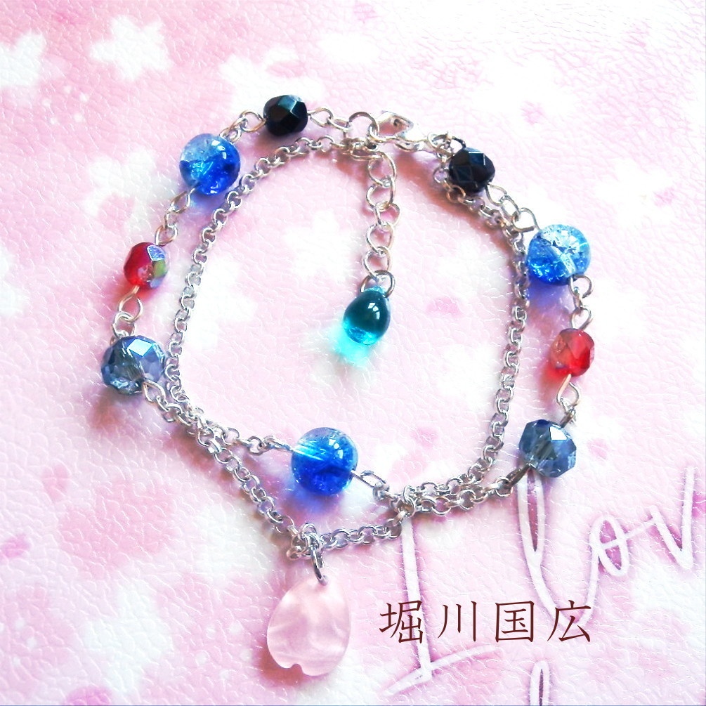 刀剣乱舞 国広三兄弟 山姥切国広 堀川国広 山伏国広 イメージ 刀氷に花びら 二連 ブレスレット