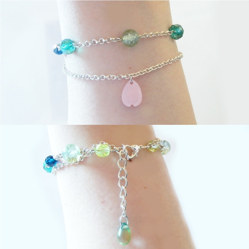 刀剣乱舞 国広三兄弟 山姥切国広 堀川国広 山伏国広 イメージ 刀氷に花びら 二連 ブレスレット