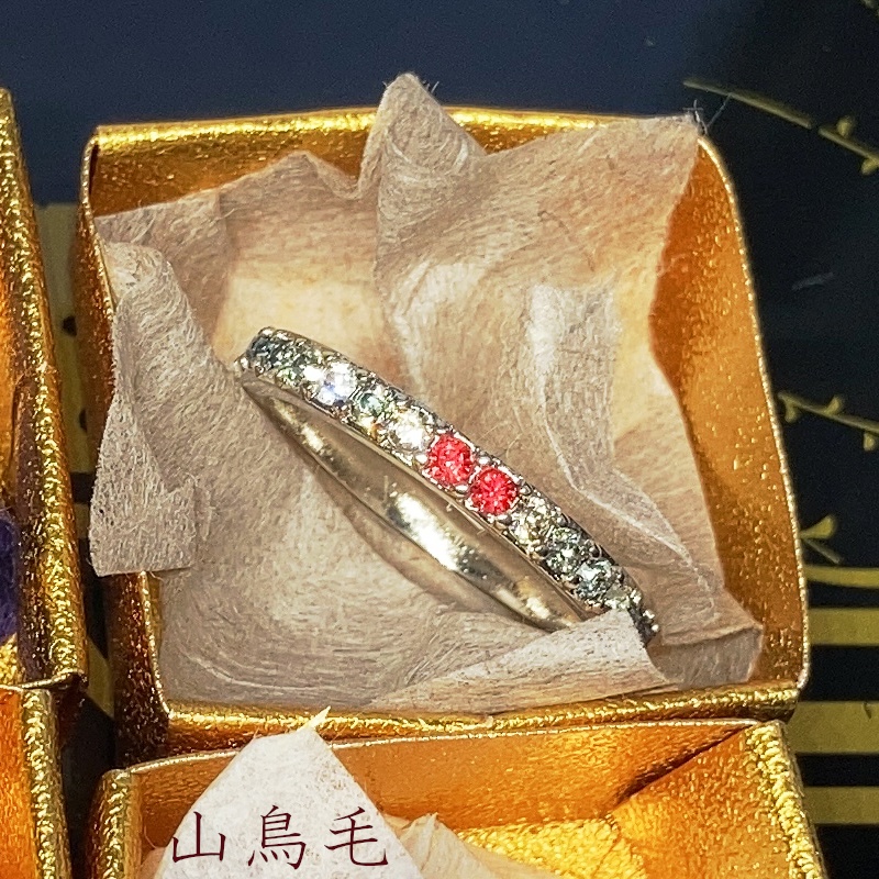 刀剣乱舞 誓約(うけい)の結び 福岡一文字 南泉一文字 山鳥毛 日光一文字 一文字則宗 イメージ スワロフスキー リング 指輪