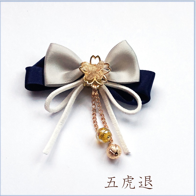 刀剣乱舞 粟田口 一期一振 乱藤四郎 五虎退 白山吉光 信濃藤四郎 鬼丸国綱 薙刀 巴形薙刀 静型薙刀 イメージ 蝶りぼん飾りだま ヘアアクセサリー 和風 ヘアクリップ ヘアゴム ポニーフック