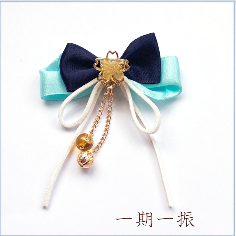 刀剣乱舞 粟田口 一期一振 乱藤四郎 五虎退 白山吉光 信濃藤四郎 鬼丸国綱 薙刀 巴形薙刀 静型薙刀 イメージ 蝶りぼん飾りだま ヘアアクセサリー 和風 ヘアクリップ ヘアゴム ポニーフック